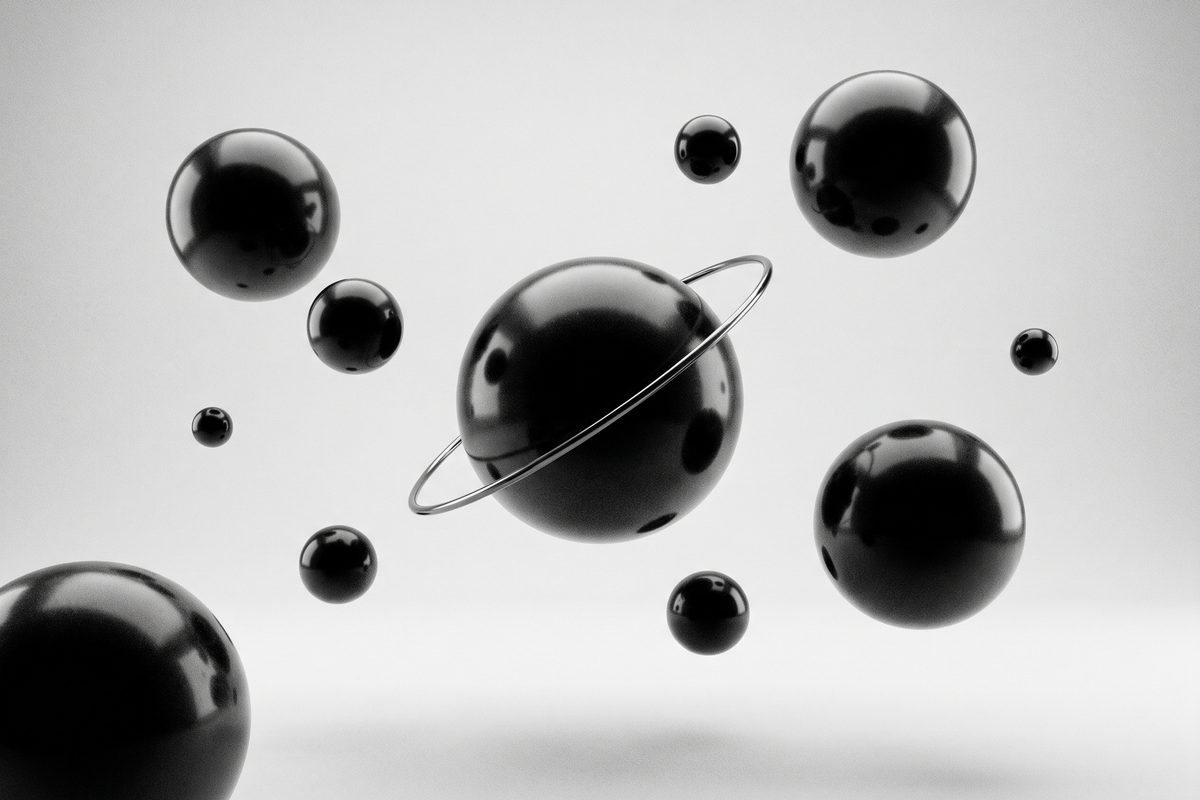 Floating spheres with a thin ring