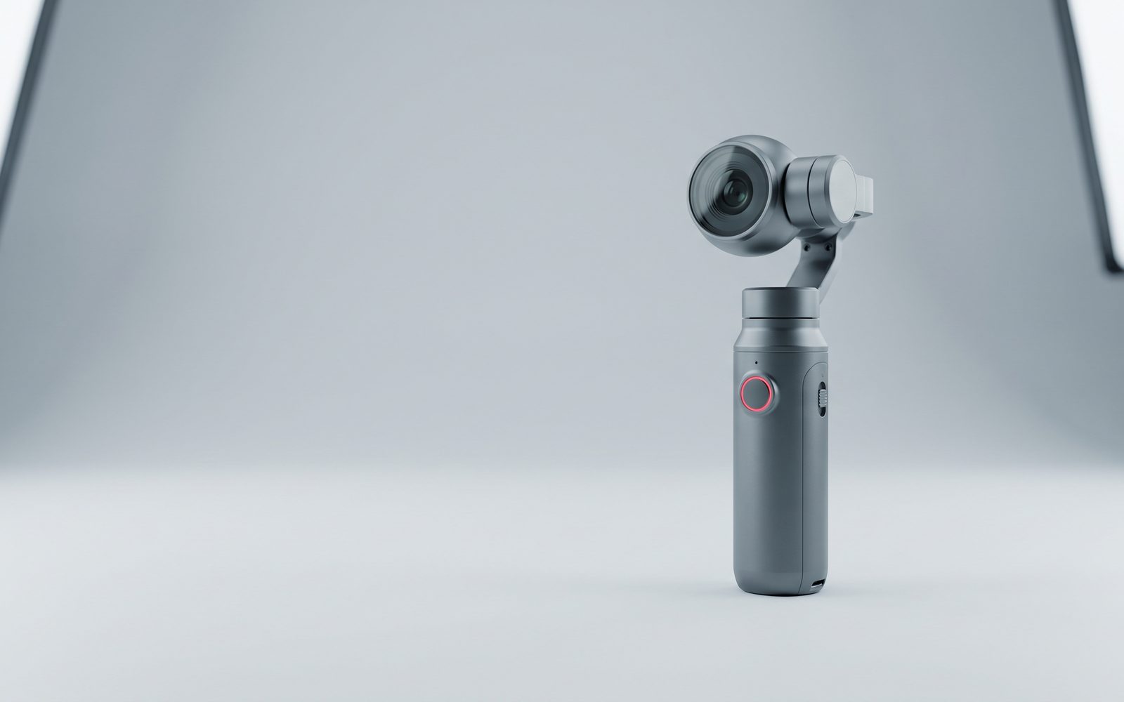 Handheld camera gimbal concept render